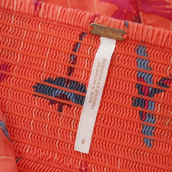 Free People Sunshine of Your Love Strapless Parrot Print Dress 6 - Picture 12 of 15